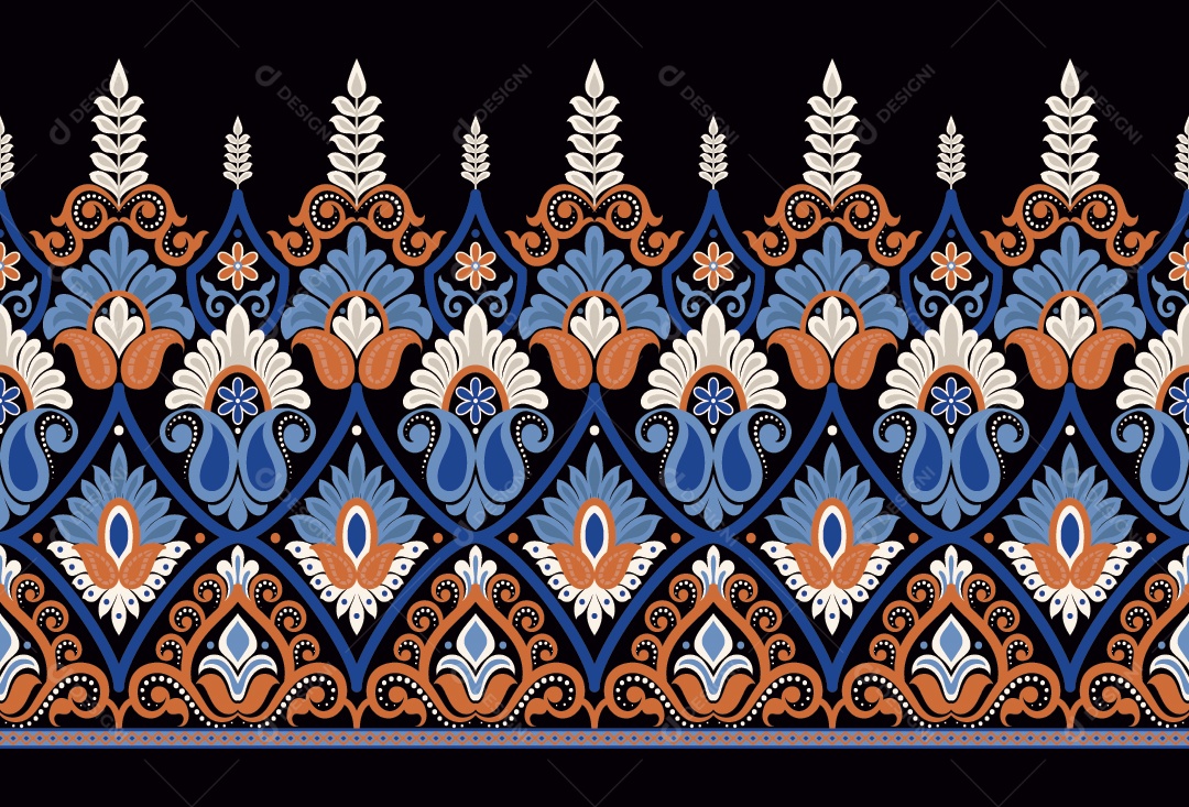 Padrão de Tapete Ilustração Vetor EPS