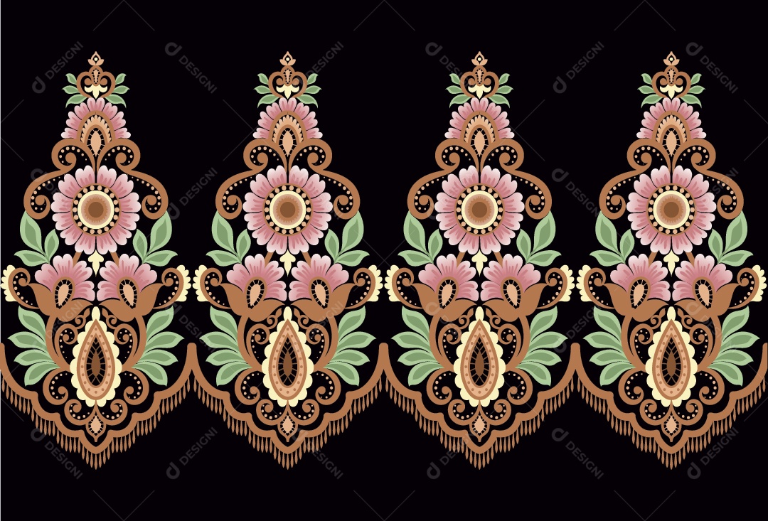 Padrão de Tapete Ilustração Vetor EPS