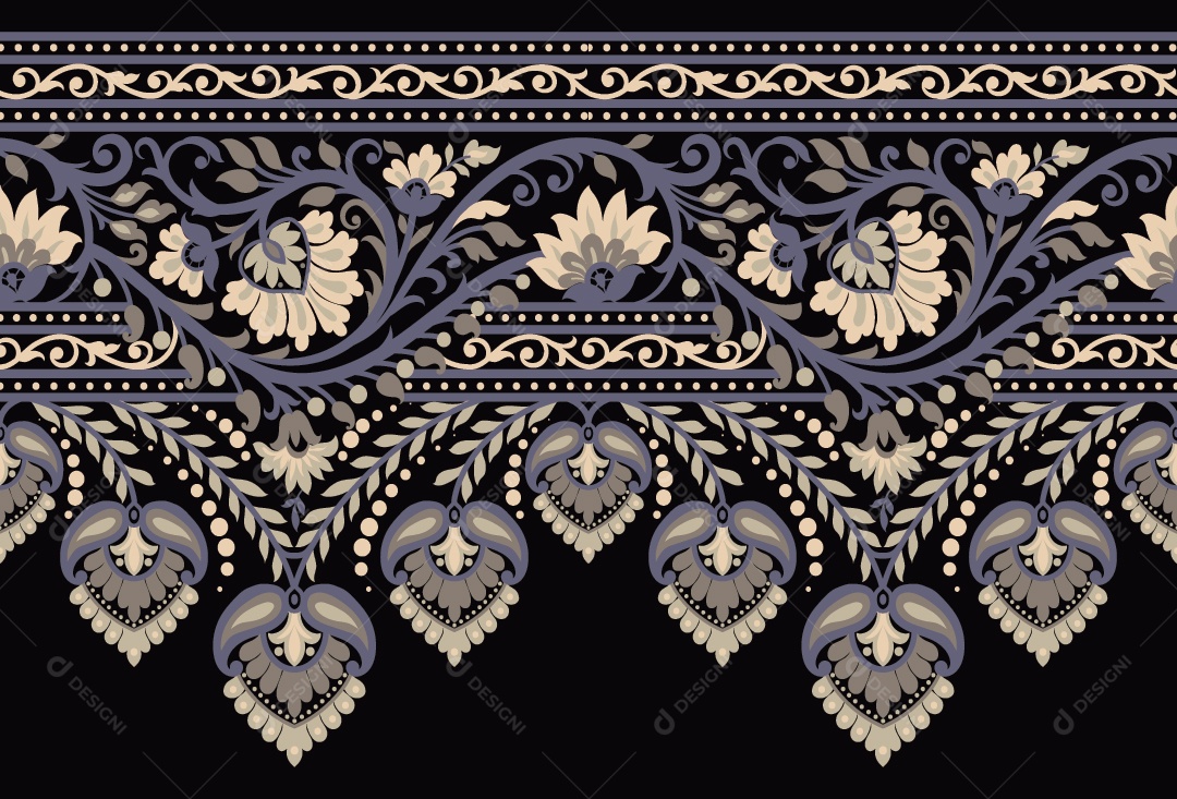 Padrão de Tapete Ilustração Vetor EPS