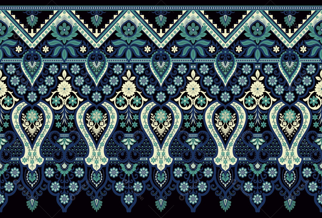 Padrão de Tapete Ilustração Vetor EPS