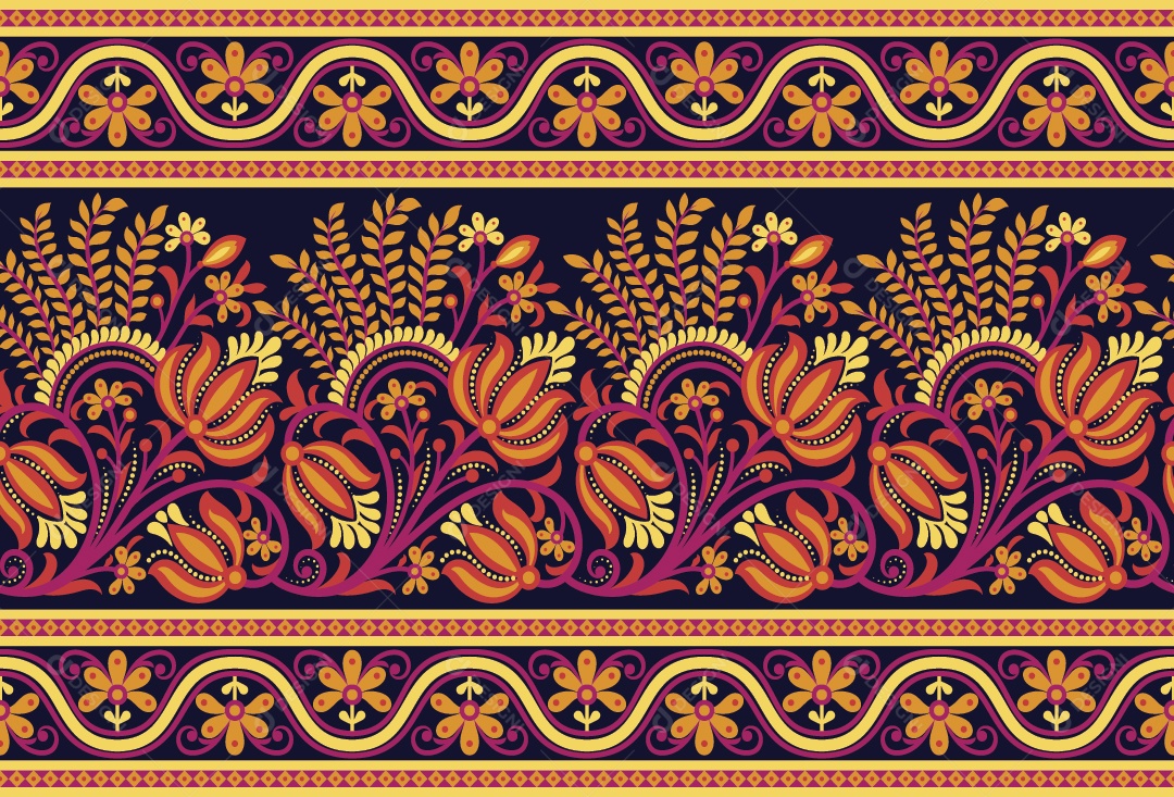 Padrão de Tapete Ilustração Vetor EPS