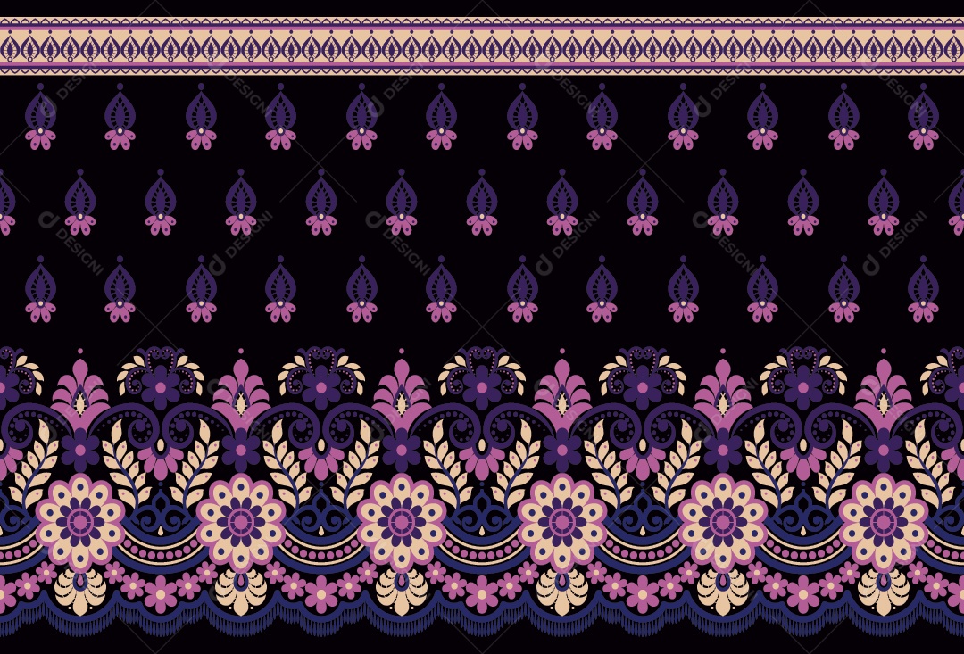 Padrão de Tapete Ilustração Vetor EPS