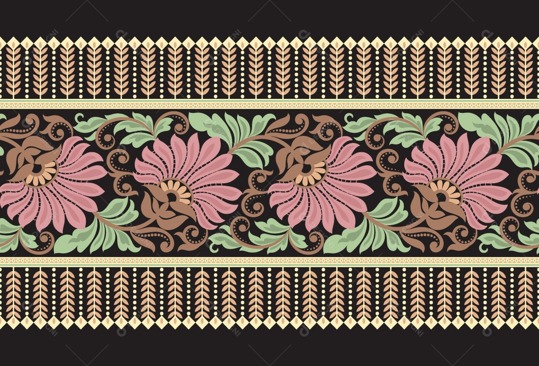 Padrão de Tapete Ilustração Vetor EPS