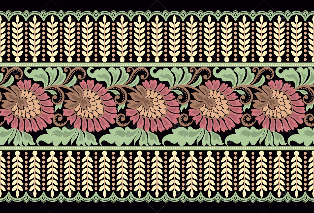 Padrão de Tapete Ilustração Vetor EPS