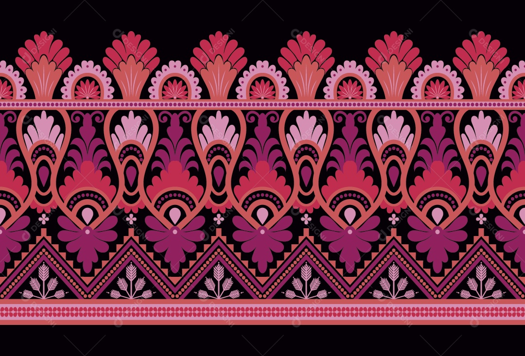 Padrão de Tapete Ilustração Vetor EPS