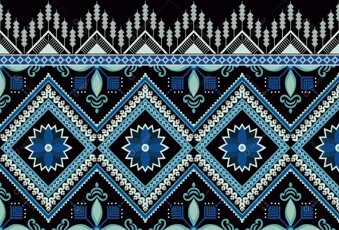 Padrão de Tapete Ilustração Vetor EPS