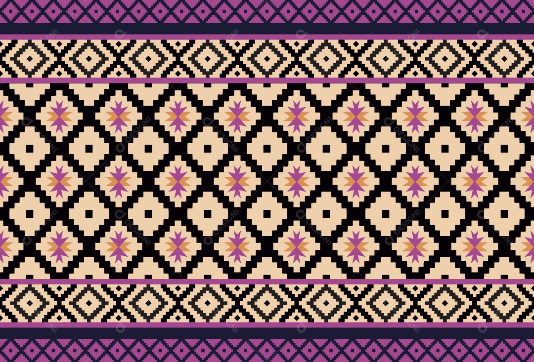 Padrão de Tapete Ilustração Vetor EPS