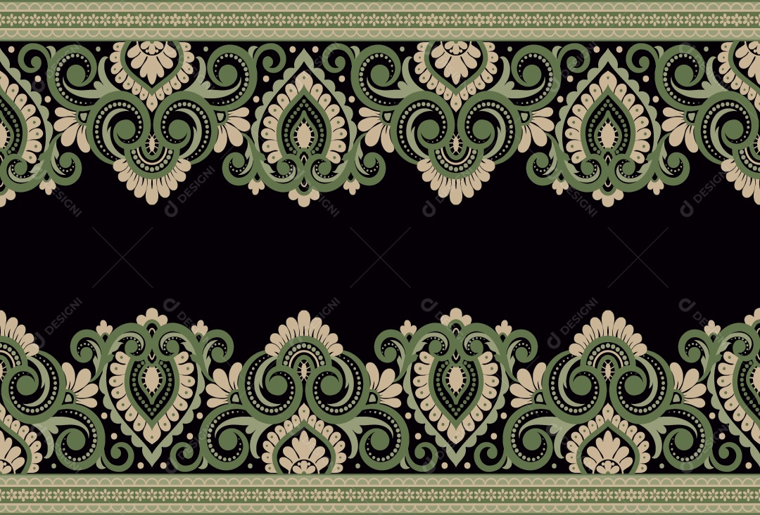 Padrão de Tapete Ilustração Vetor EPS