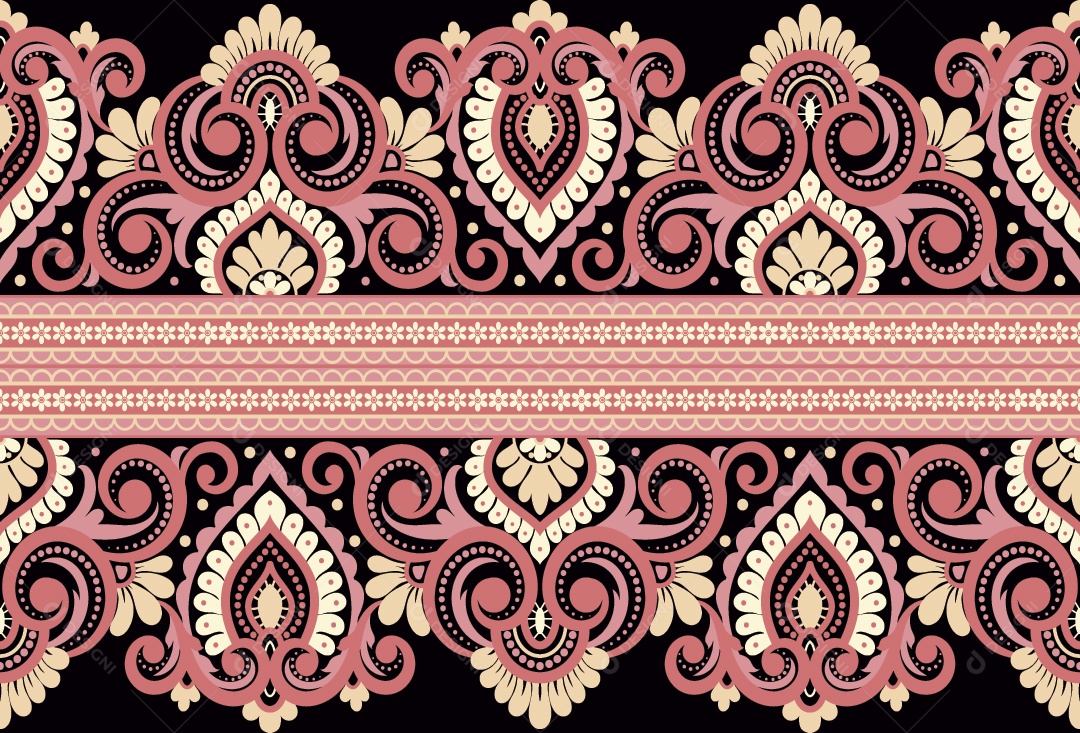 Padrão de Tapete Ilustração Vetor EPS