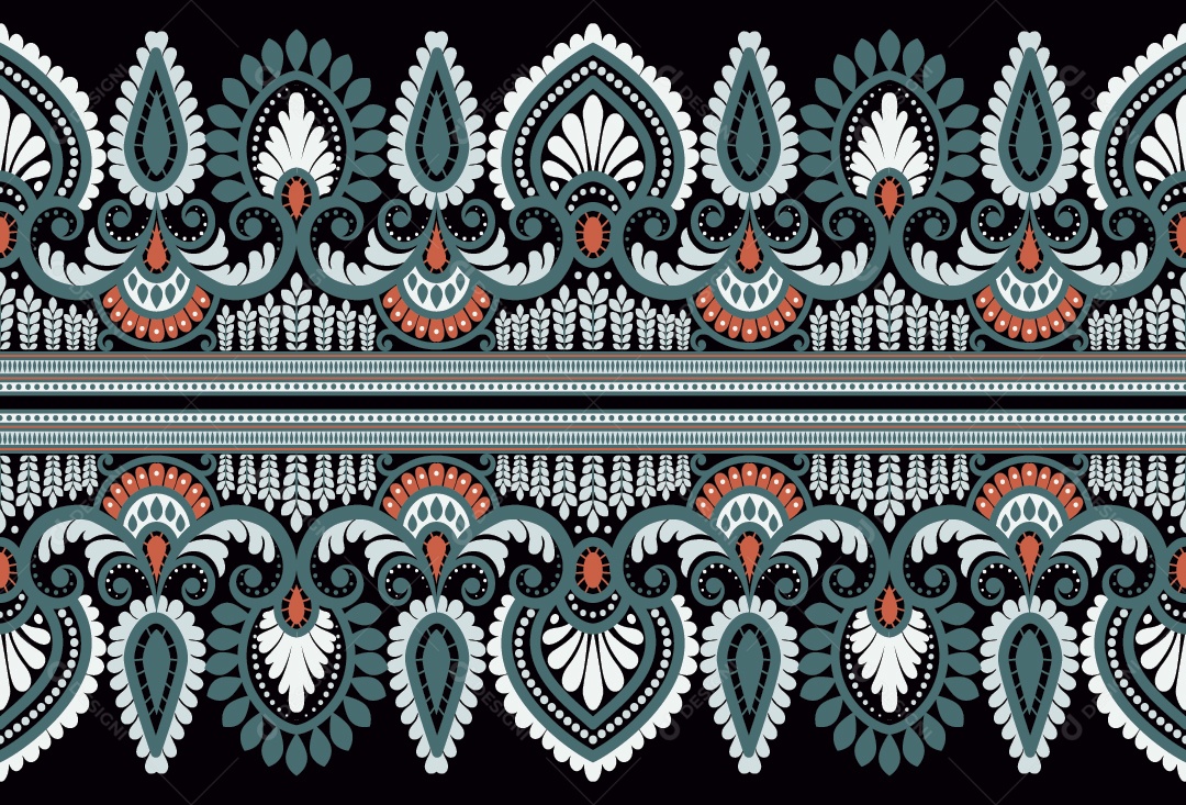 Padrão de Tapete Ilustração Vetor EPS