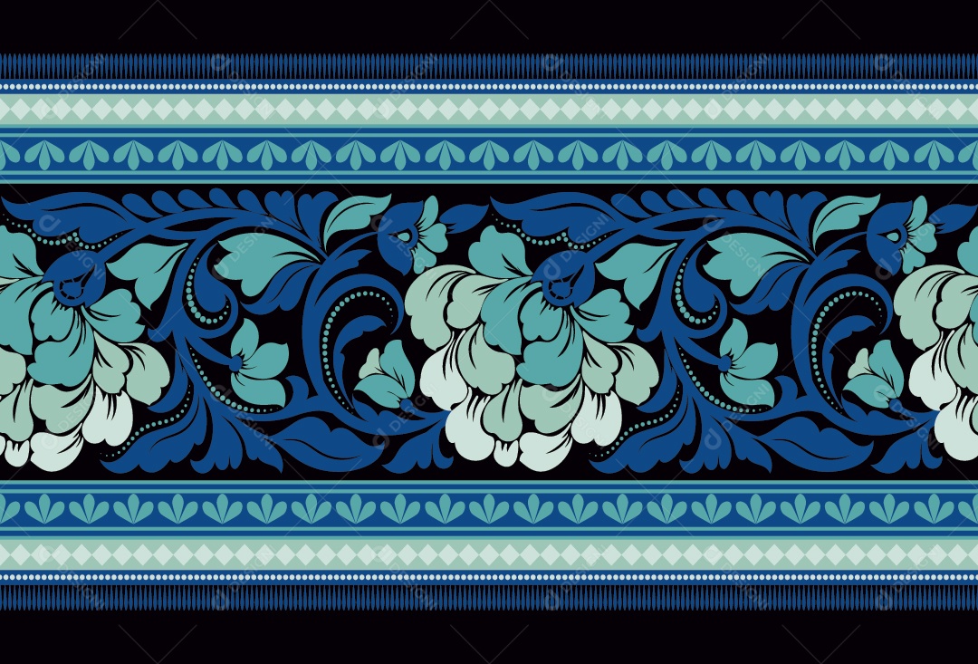 Padrão de Tapete Ilustração Vetor EPS