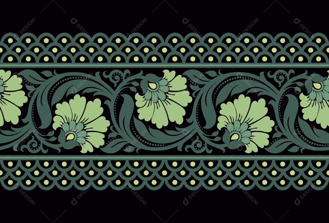 Padrão de Tapete Ilustração Vetor EPS