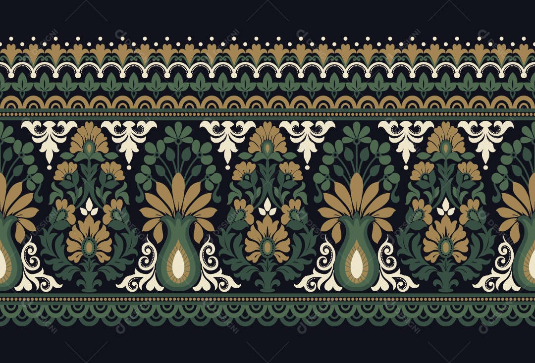 Padrão de Tapete Ilustração Vetor EPS