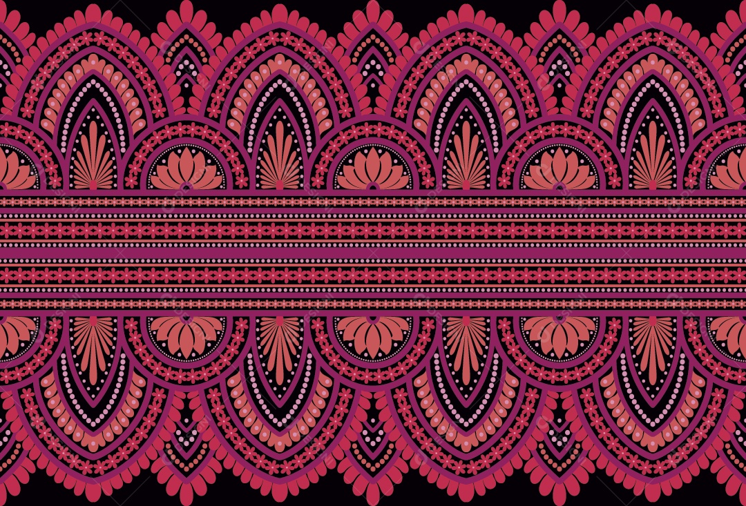 Padrão de Tapete Ilustração Vetor EPS