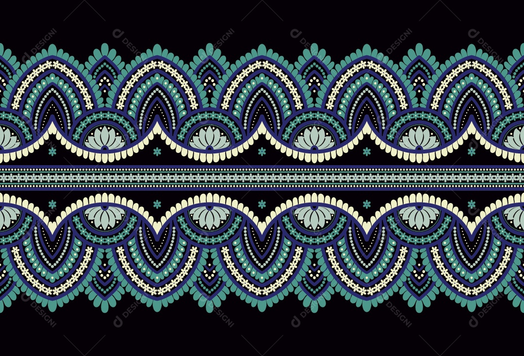 Padrão de Tapete Ilustração Vetor EPS