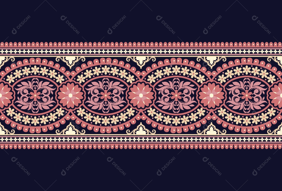 Padrão de Tapete Ilustração Vetor EPS