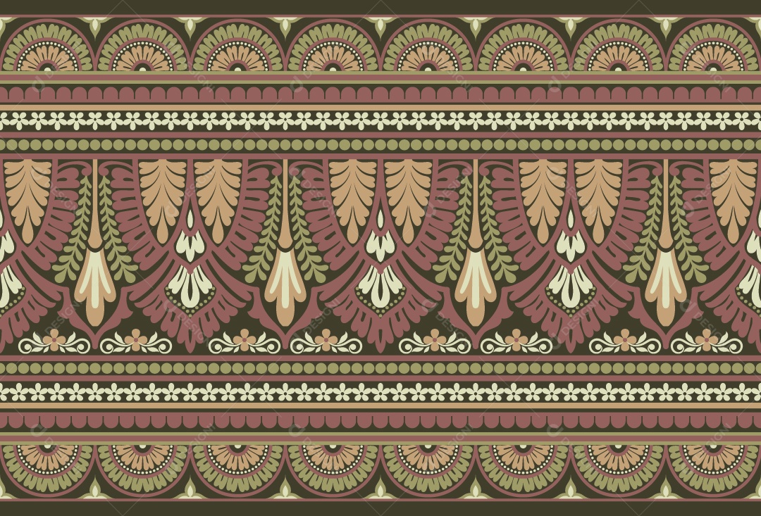 Padrão de Tapete Ilustração Vetor EPS