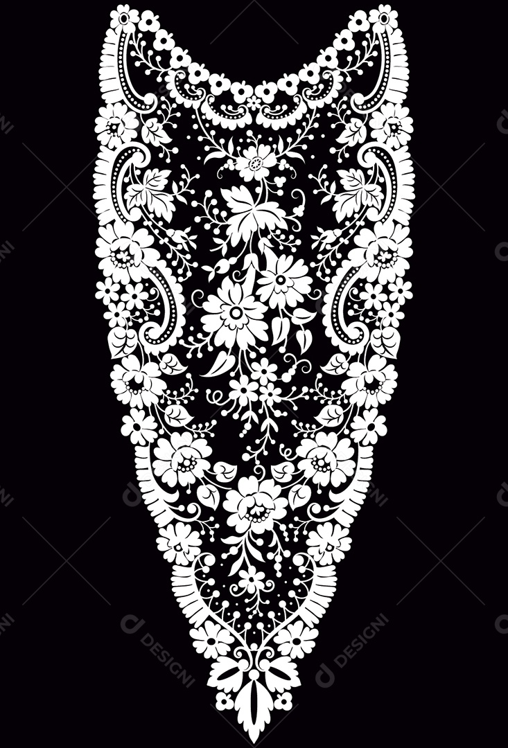 Colar Étnico Ilustração Vetor EPS