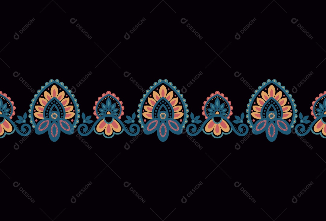 Padrão de Tapete Ilustração Vetor EPS