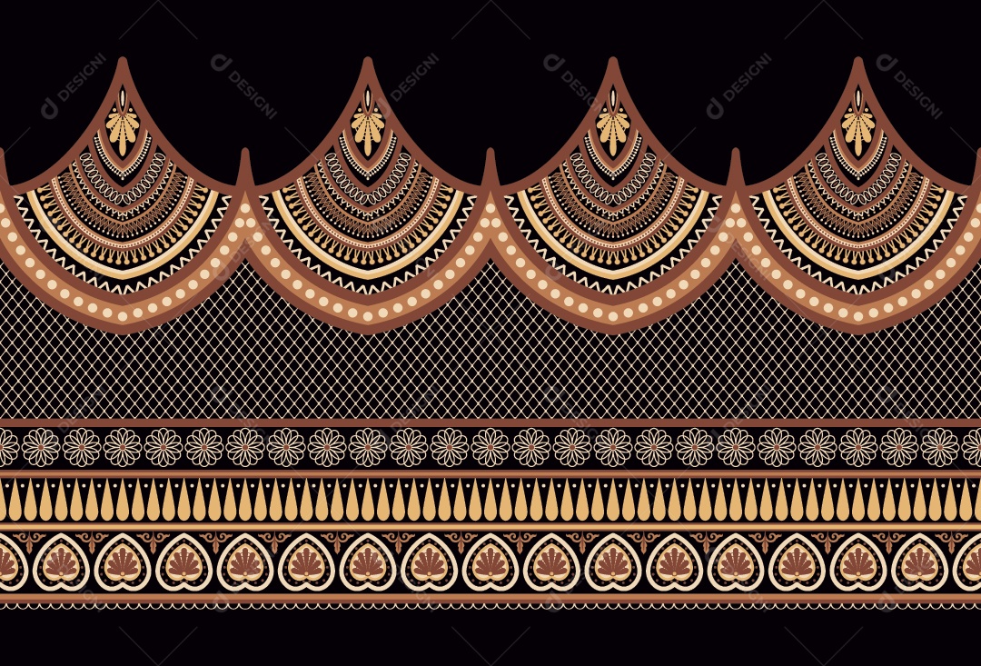 Padrão de Tapete Ilustração Vetor EPS