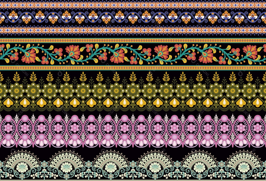 Padrão de Tapete Ilustração Vetor EPS