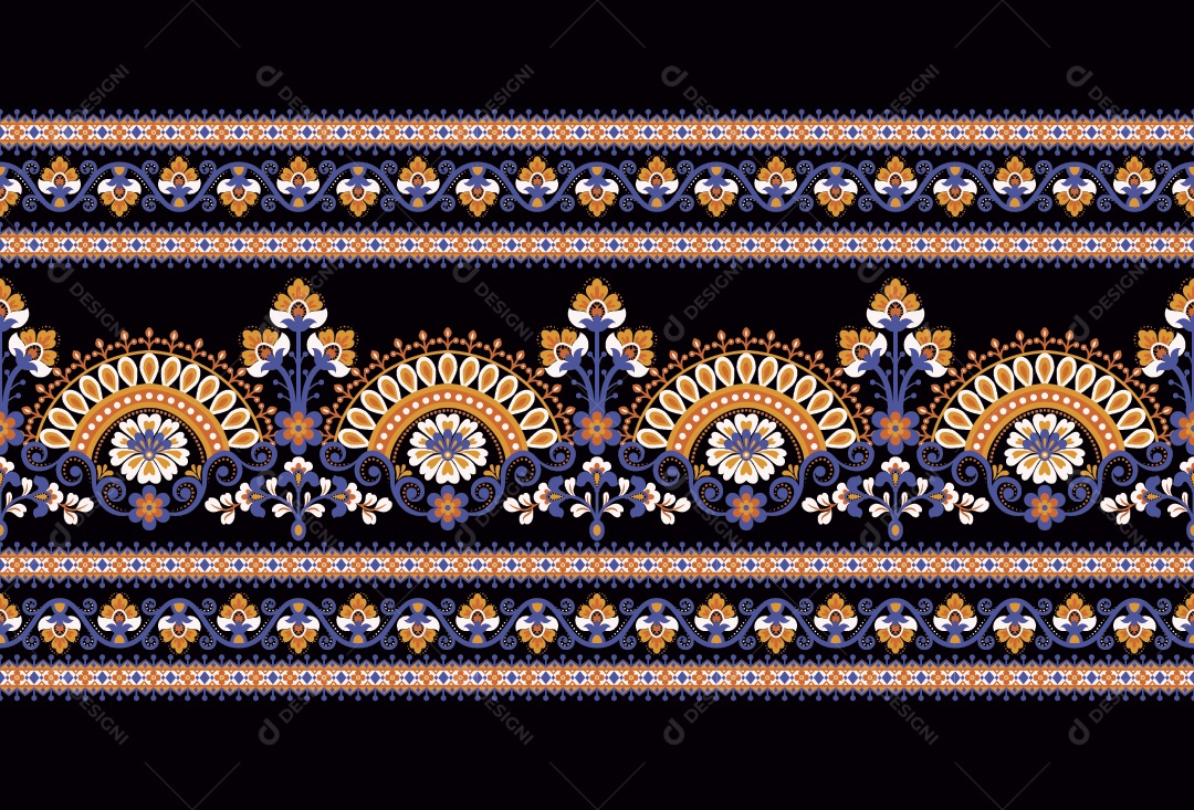 Padrão de Tapete Ilustração Vetor EPS