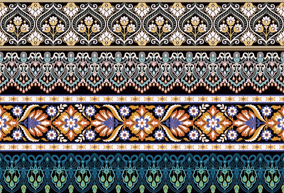 Padrão de Tapete Ilustração Vetor EPS