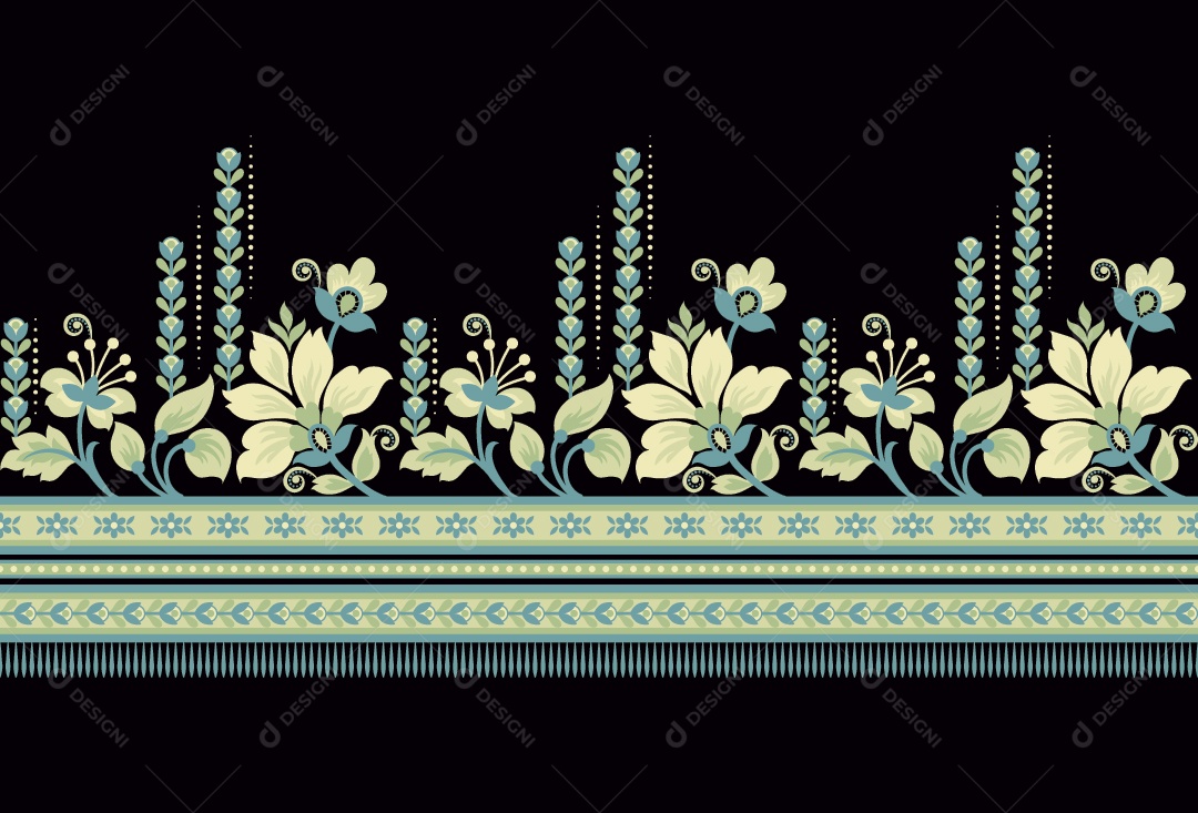 Padrão de Tapete Ilustração Vetor EPS