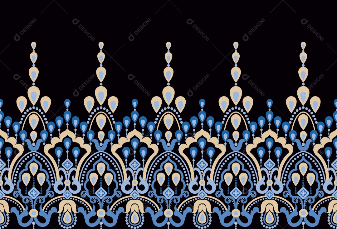 Padrão de Tapete Ilustração Vetor EPS