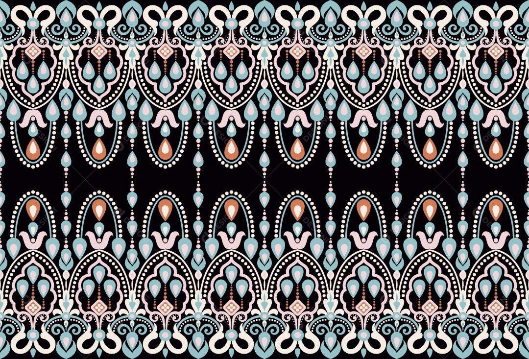 Padrão de Tapete Ilustração Vetor EPS