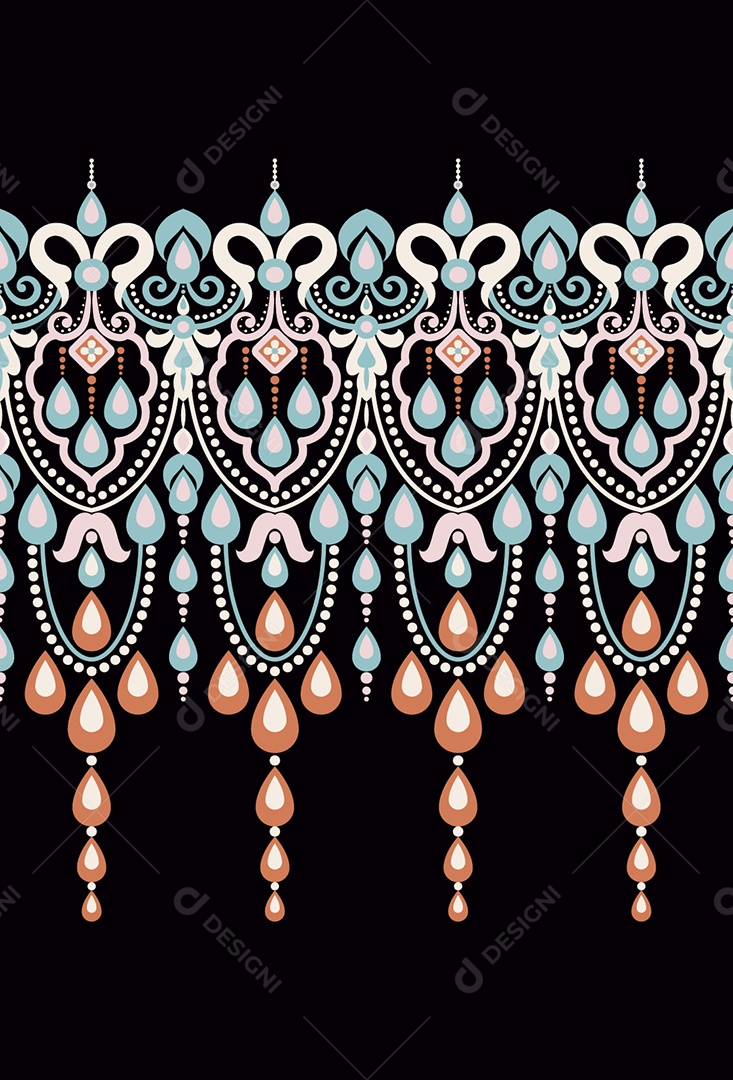 Padrão de Tapete Ilustração Vetor EPS