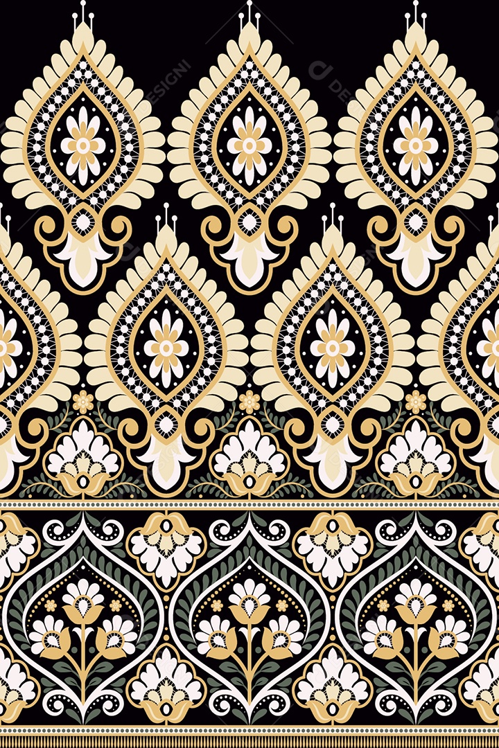 Padrão de Tapete Ilustração Vetor EPS
