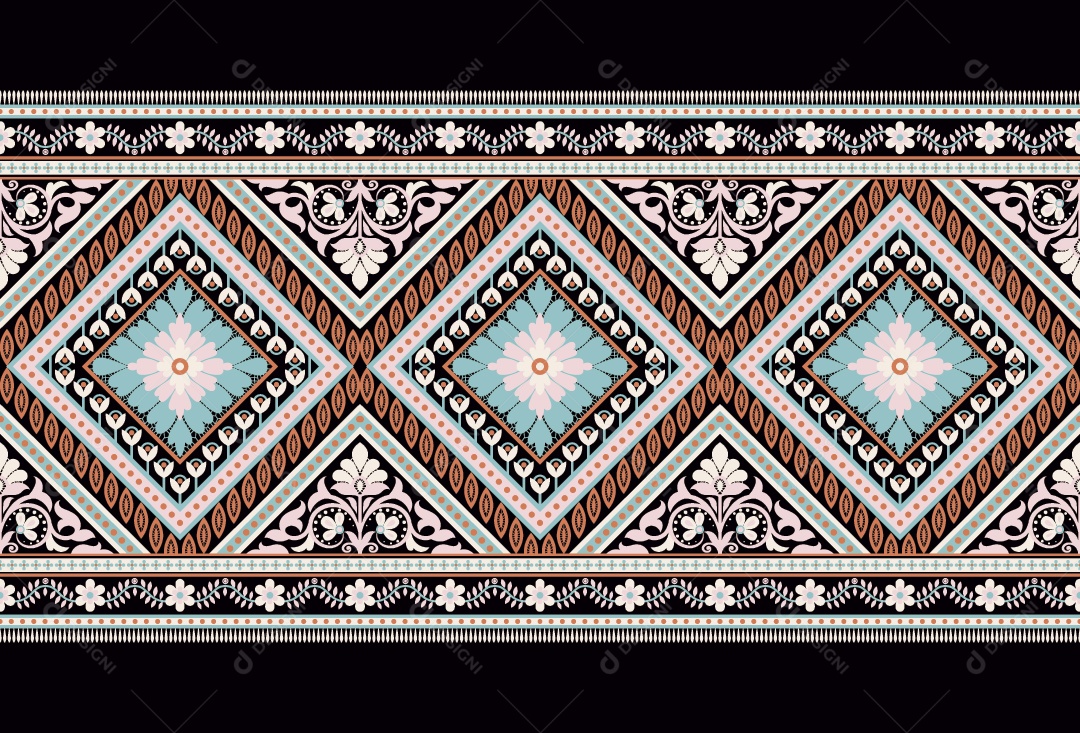 Padrão de Tapete Ilustração Vetor EPS