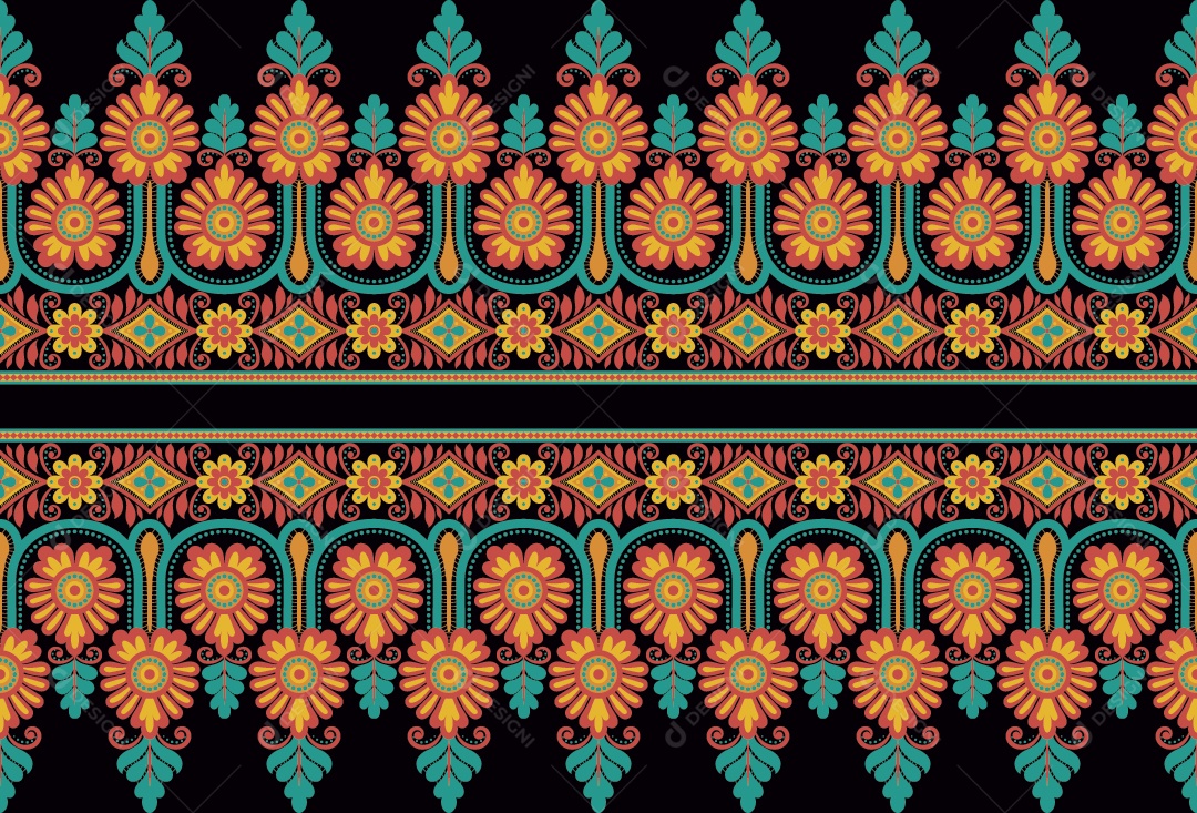 Padrão de Tapete Ilustração Vetor EPS