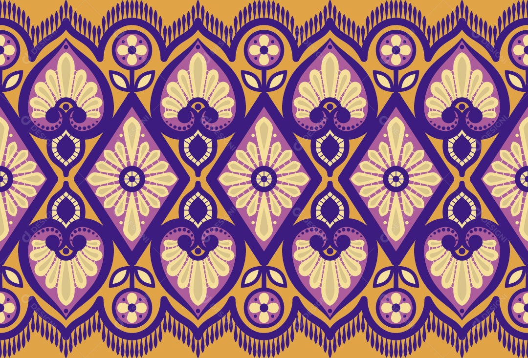 Padrão de Tapete Ilustração Vetor EPS