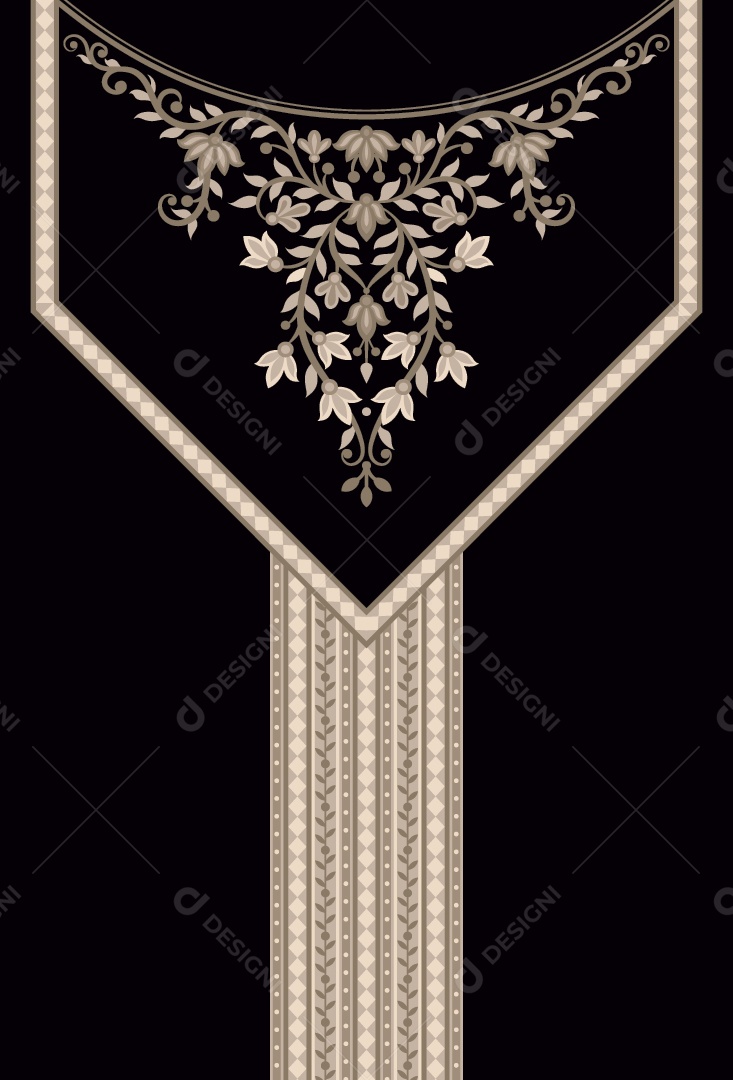 Colar Étnico Ilustração Vetor EPS