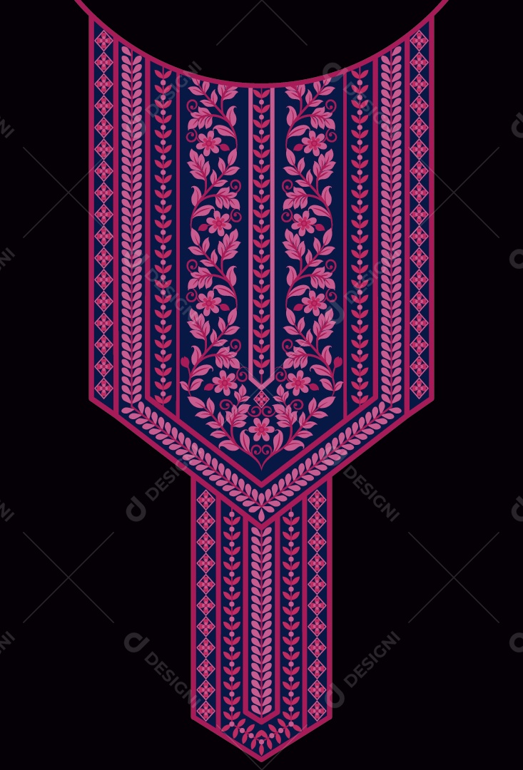 Colar Étnico Ilustração Vetor EPS