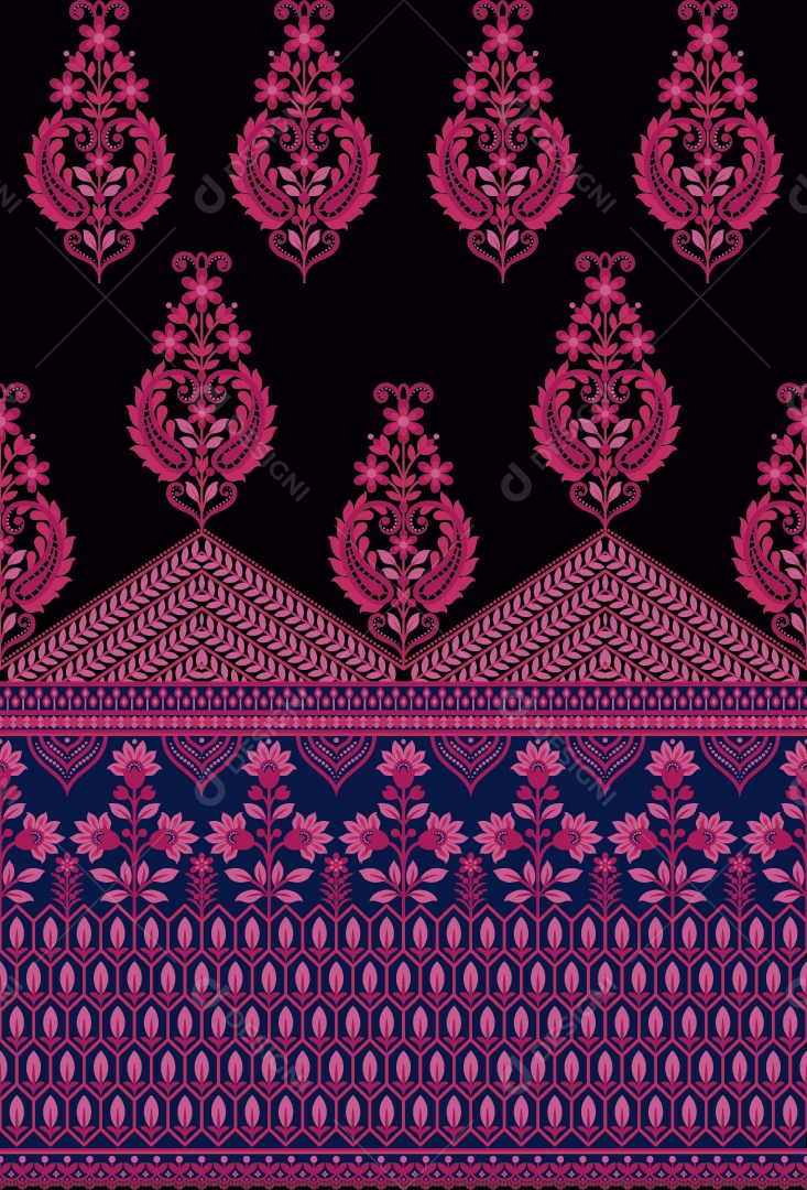 Padrão de Tapete Ilustração Vetor EPS