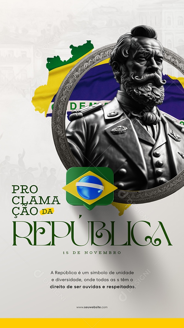 Social Media Story Proclamação Da República 15 De Novembro PSD Editável