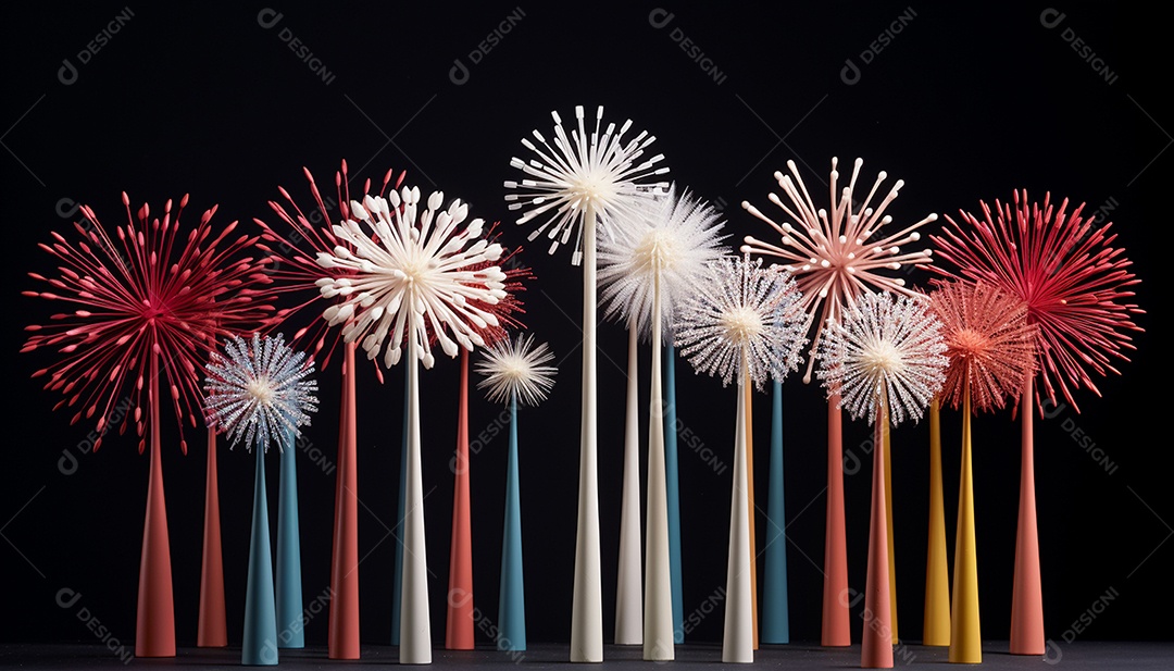 Fogos de artifício de verdade dentro de casa