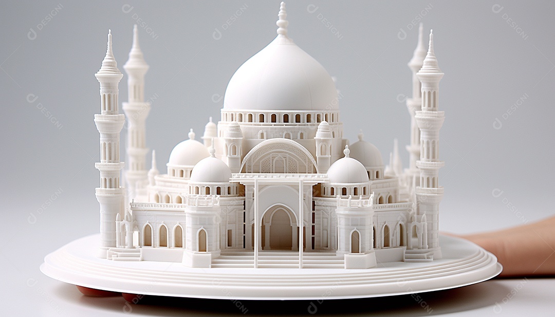 Poster de luzes do Ramadã várias lâmpadas brilhantes penduradas no teto em um fundo azul escuro e título ilustração vetorial Ramadan Kareem