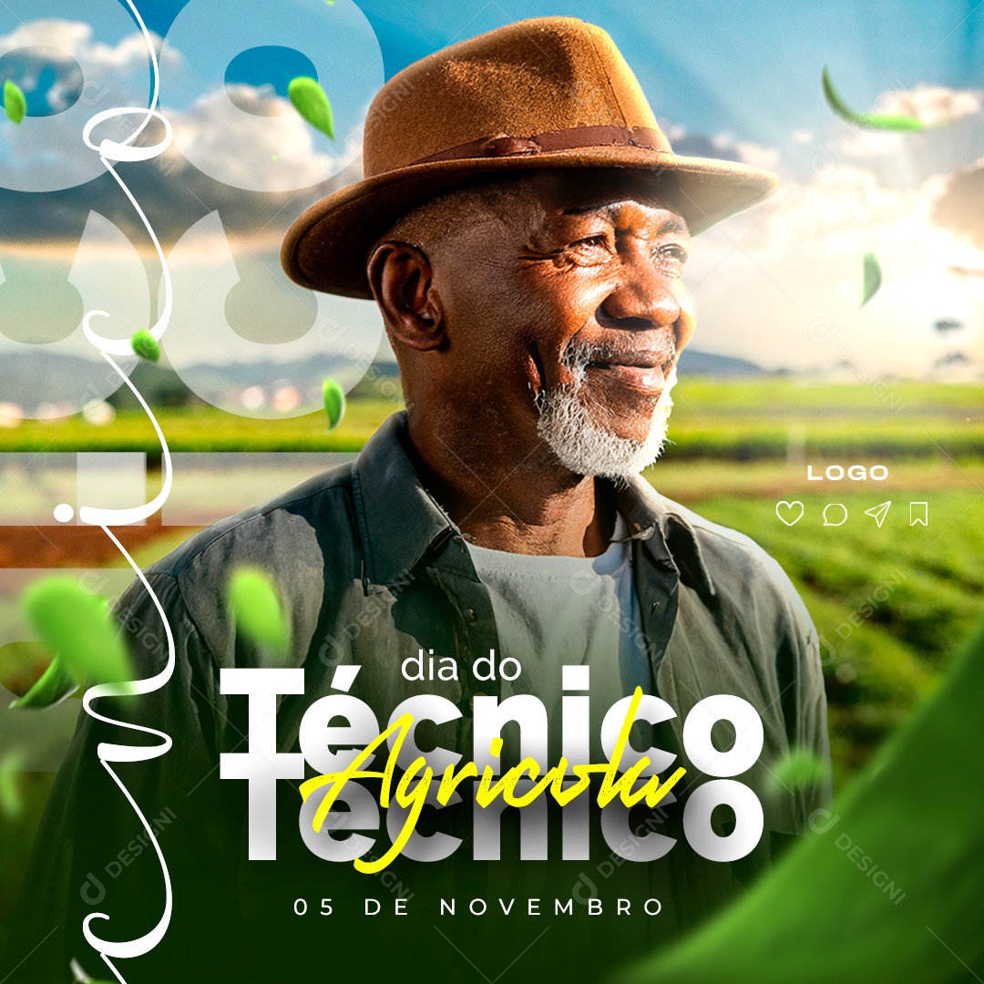 Social Media Dia Do Técnico Agricula 05 De Novembro PSD Editável