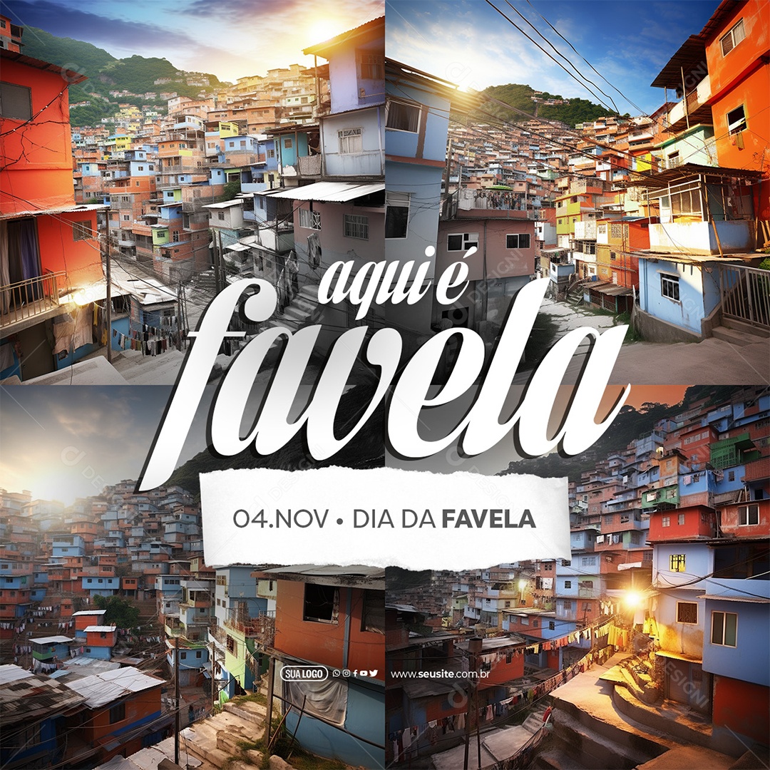 Favela Day November 4th Here is Editable Social Media PSD