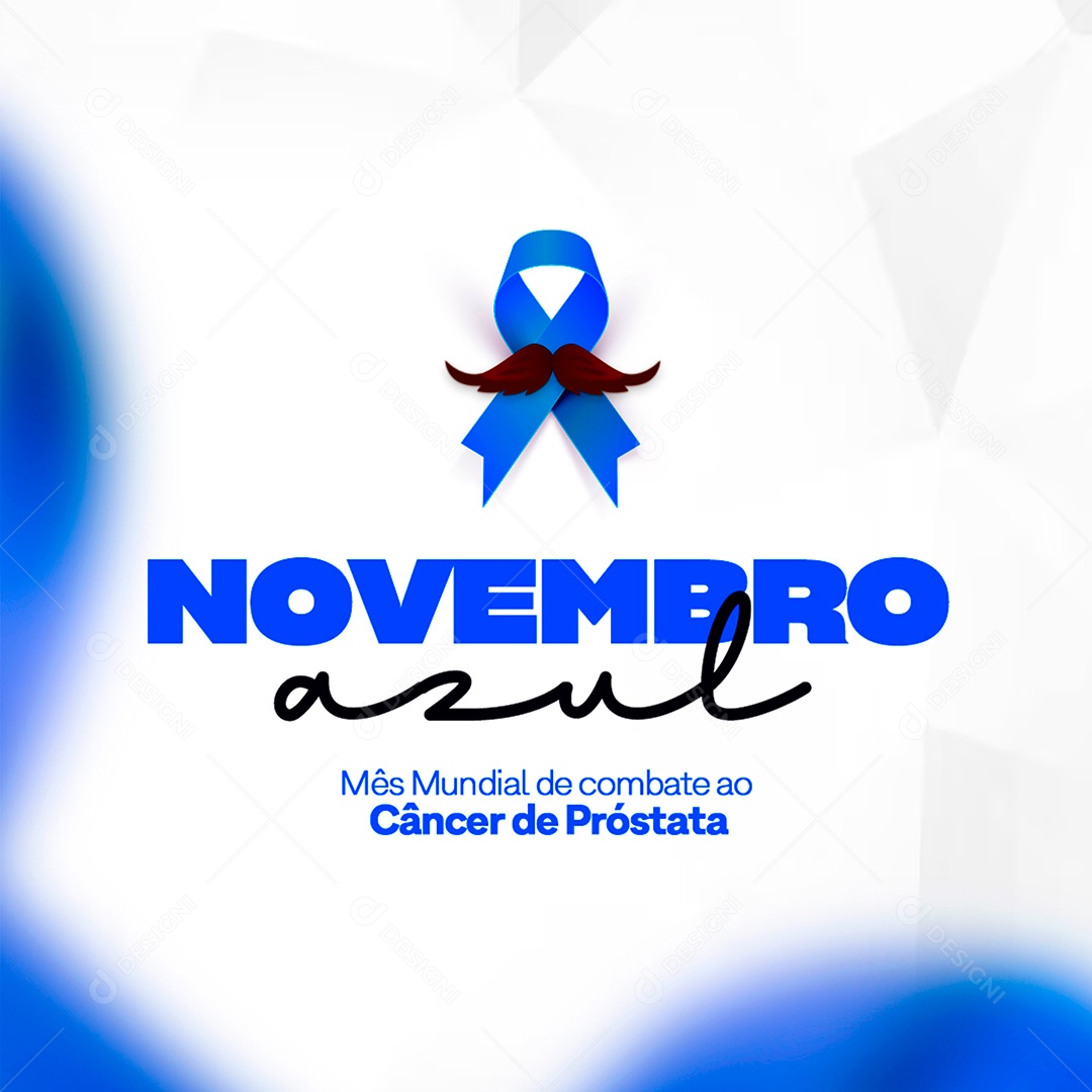 Novembro Azul Mês Mundial de Combate ao Câncer de Próstata Social Media PSD Editável