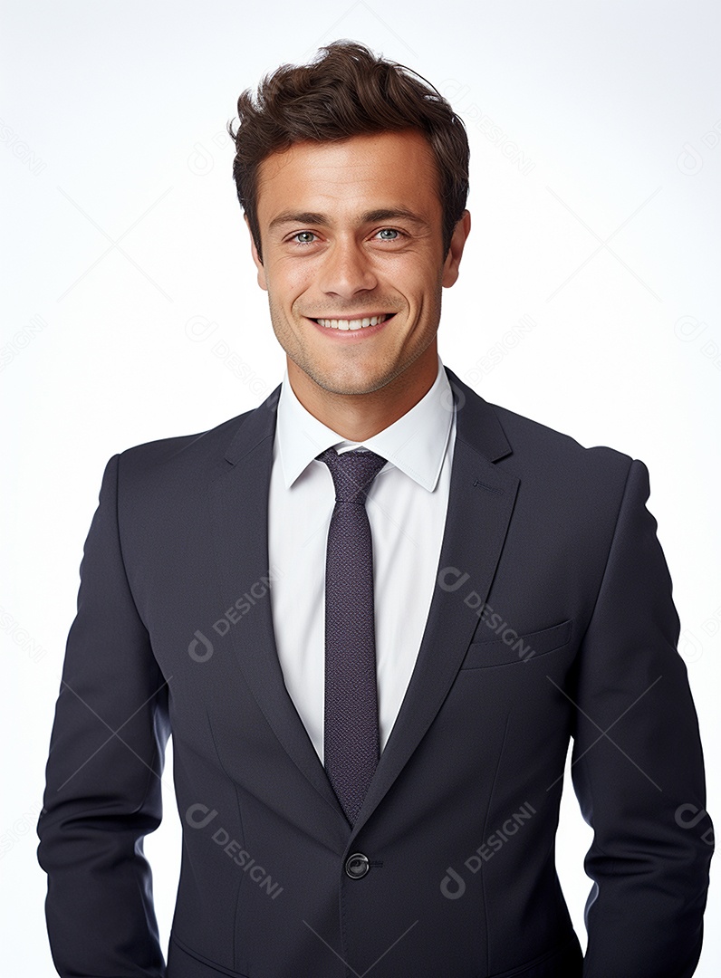 Empresário animado por causa de conquistas nos negócios