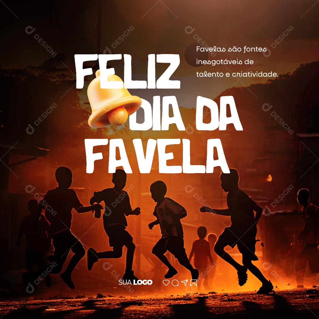 Feliz Dia da Favela 04 de Novembro Social Media PSD Editável