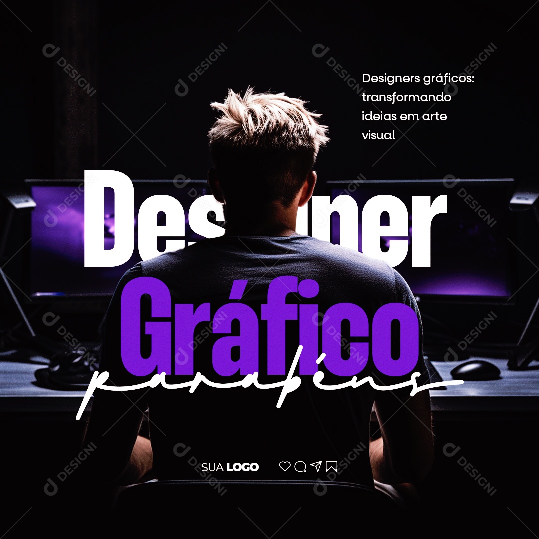 Dia Do Designer Gráfico Transformando Ideias em Arte Visual Social Media PSD Editável