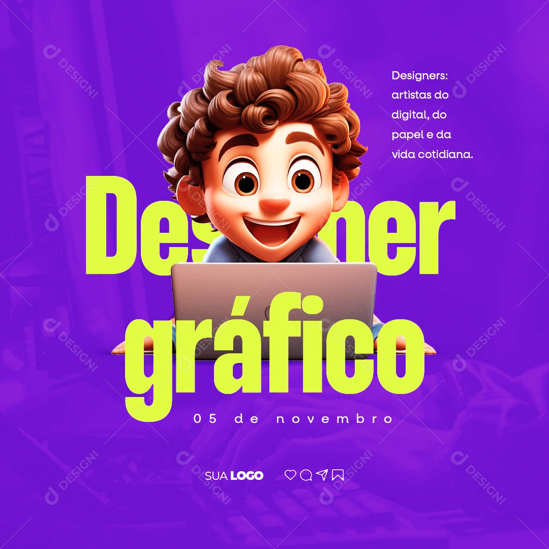 Dia Do Designer Gráfico 05 de Novembro Social Media PSD Editável