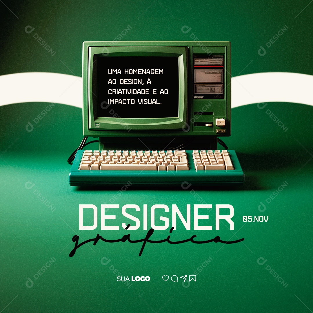 Social Media Dia Do Designer Gráfico à Criatividade e ao Impacto Visual PSD Editável