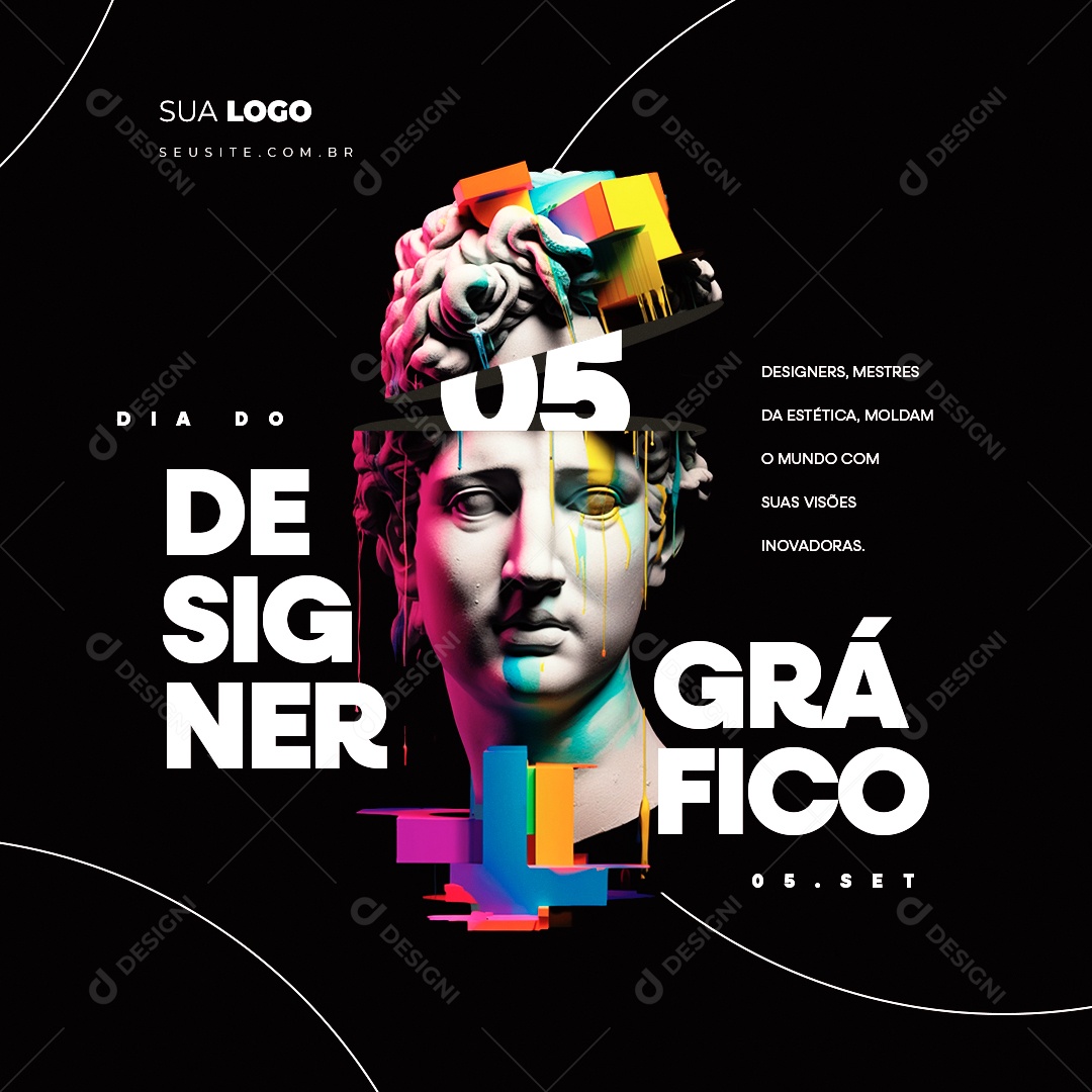 Dia Do Designer Gráfico Mestres Da Estética Moldam o Mundo com suas Visões Social Media PSD Editável